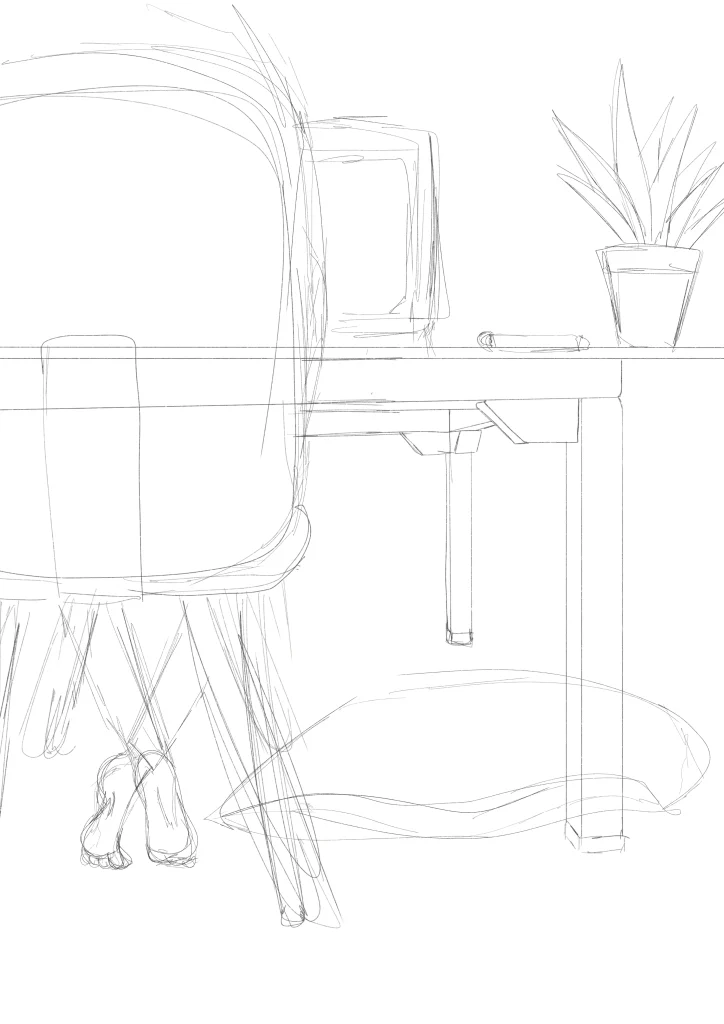 Concept art desk